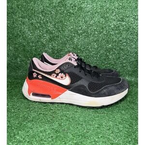 Nike Air Max Systm Boys Size 7Y‎ Black Red Athletic Shoes Sneakers FQ8959-001